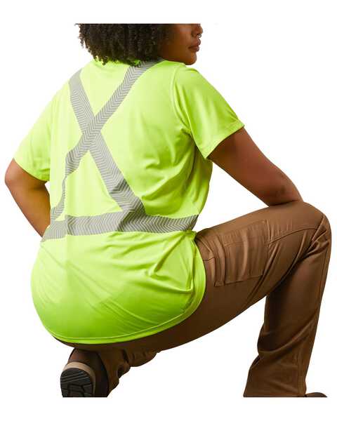 Image #3 - Ariat Women's Rebar Hi-Vis ANSI T-Shirt - Plus, Bright Yellow, hi-res