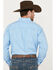Cinch Men's Geo Print Long Sleeve Button Down Stretch Western Shirt, Blue, hi-res
