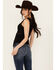 Image #4 - Shyanne Women's Fringe Beaded Tank, Black, hi-res