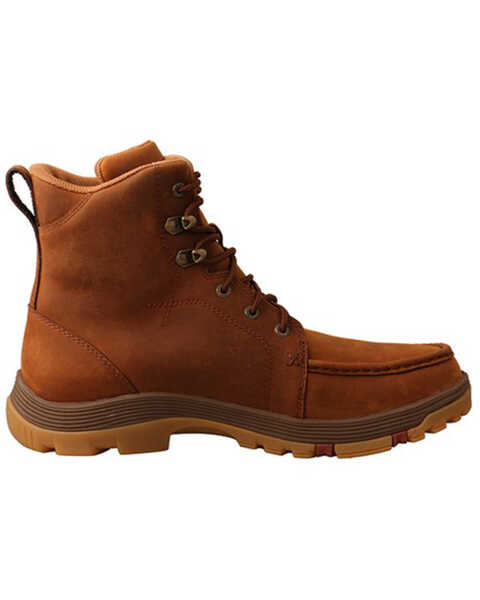 Image #2 - Twisted X Men's 6" Lace-Up Work Boots - Soft Toe, Brown, hi-res