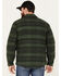 Brixton Men's Cass Striped Jacket, Forest Green, hi-res