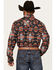 Image #4 - Rock & Roll Denim Men's Tek Southwestern Print Short Sleeve Snap Western Shirt, Black, hi-res