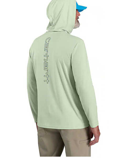 Image #3 - Carhartt Men's Force Sun Defender™ Lightweight Long Sleeve Graphic T-Shirt , Light Green, hi-res