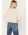 Wild Moss Women's Crochet Front Knit Top, Ivory, hi-res