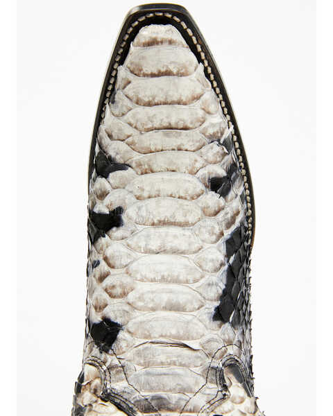 Image #6 - Idyllwind Women's Stunner Exotic Python Western Boots - Snip Toe, Black/white, hi-res