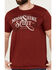 Image #3 - Moonshine Spirit Men's Authentic Short Sleeve Graphic T-Shirt , Burgundy, hi-res