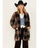 Image #2 - Stillwater Supply Women's Buffalo Check Print Sherpa Cardigan, , hi-res