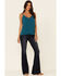 Idyllwind Women's Little Lace Cami , Blue, hi-res