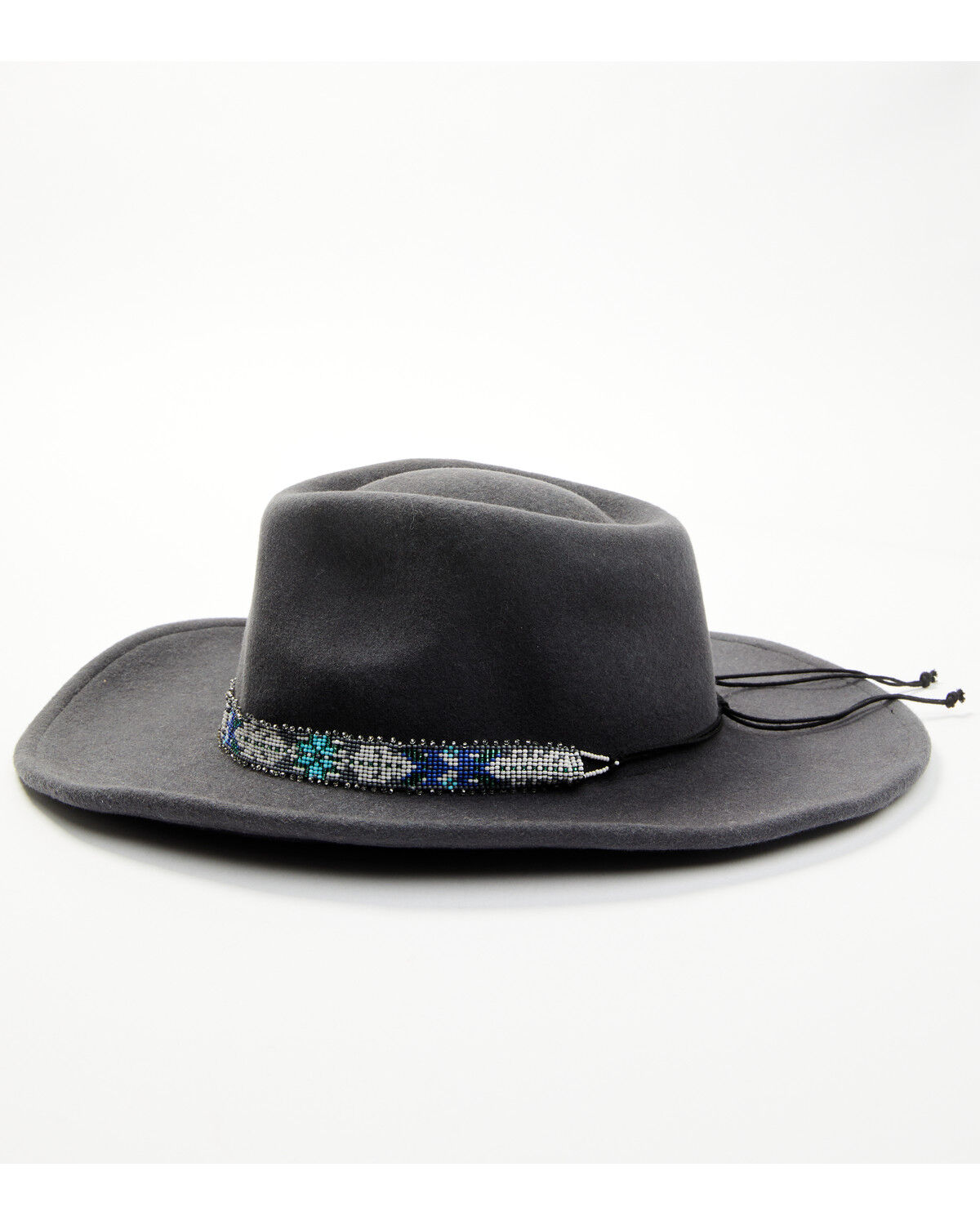 Image #3 - Nikki Beach Women's Wynter Rancher Felt Western Fashion Hat, Grey, hi-res