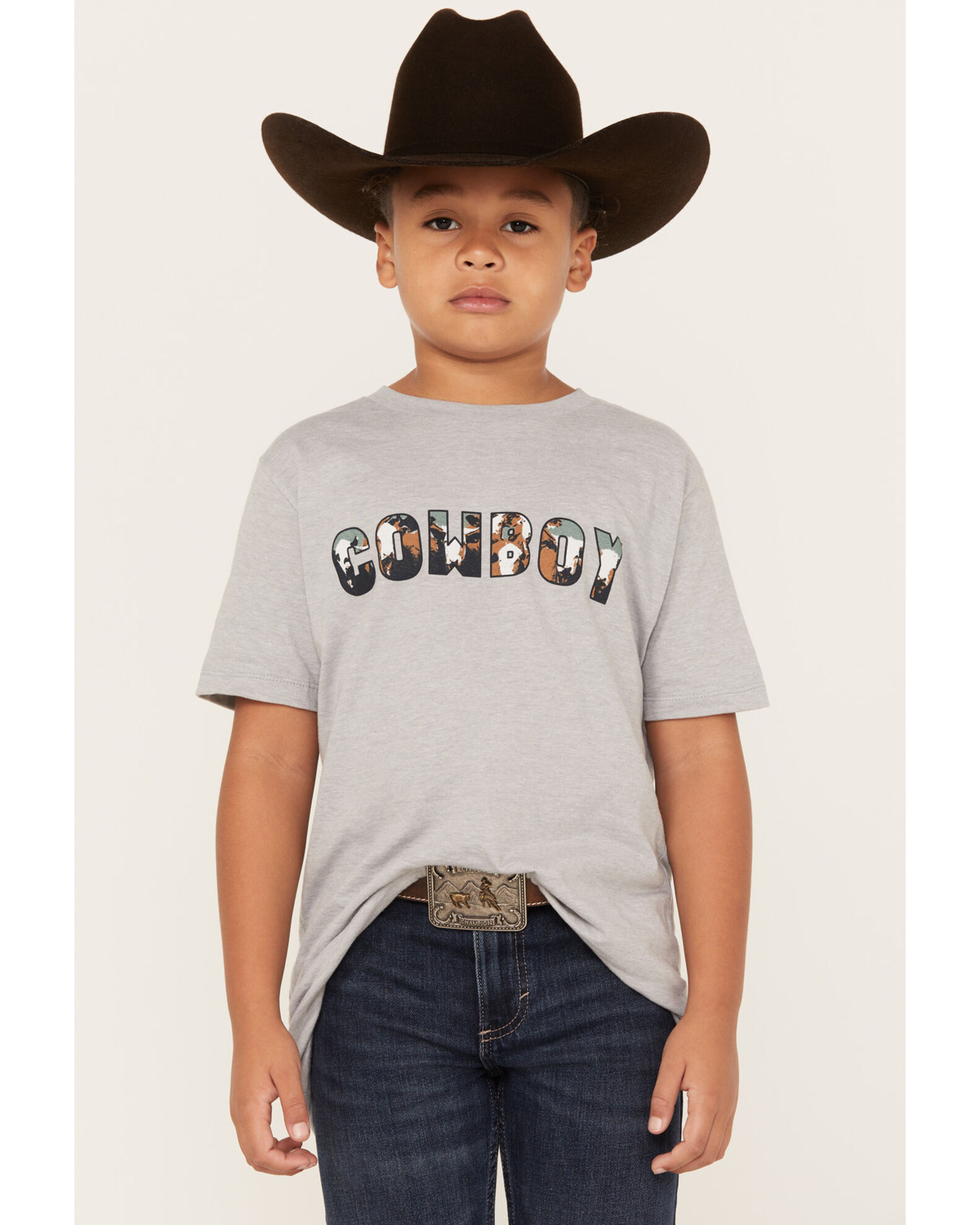 Image #1 - Cody James Boys' Cowboy Short Sleeve Graphic T-Shirt, , hi-res