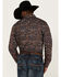 Cody James Men's Bandera Large Paisley Print Long Sleeve Snap Western Shirt , Brown, hi-res