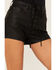 Image #2 - Idyllwind Women's Horseshoe Lane High Risin Coated Lace-Up Shorts, Black, hi-res