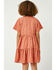 Image #2 - Hayden Girls' Polka Dot Button Mini Dress, Mauve, hi-res