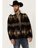 Image #1 - Rock & Roll Denim Men's Southwestern Print Snap Jacket, Charcoal, hi-res
