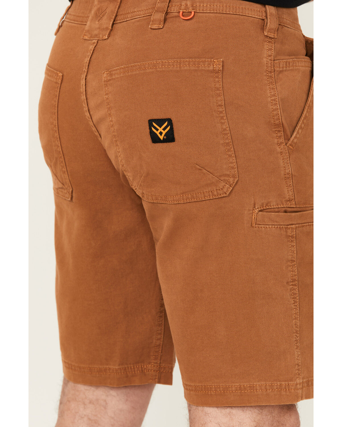 Image #4 - Hawx Men's Chip Flat Front Work Shorts, Rust Copper, hi-res