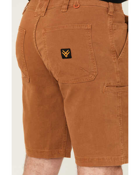 Image #4 - Hawx Men's Chip Flat Front Work Shorts , Rust Copper, hi-res