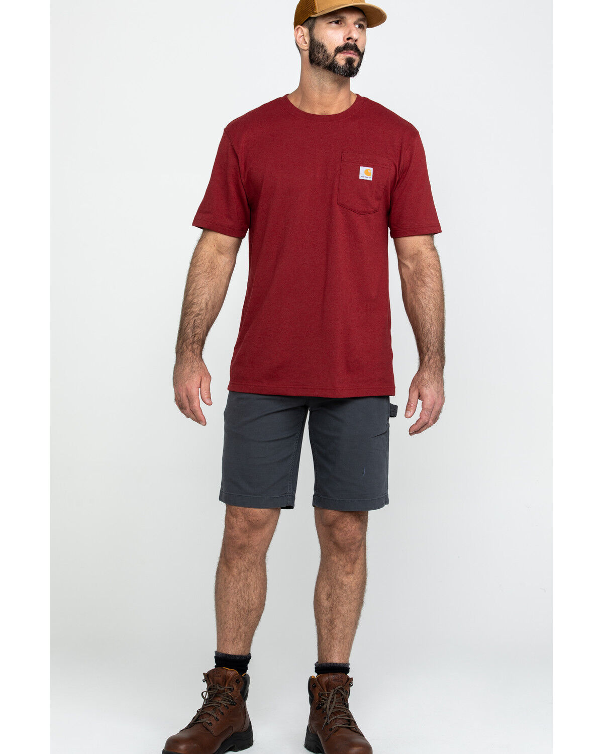 Image #6 - Carhartt Men's 11" Rugged Flex Dungaree Rigby Work Shorts, Dark Grey, hi-res