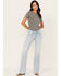 Shyanne Women's Light Wash Low Rise Seamed Bootcut Jeans, Light Medium Wash, hi-res