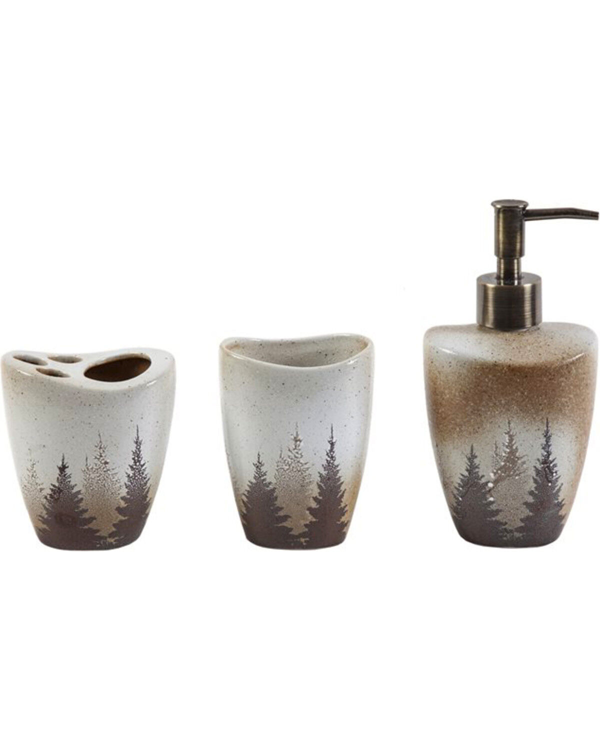 Image #1 - HiEnd Accents Clearwater Pines Bathroom Set - 3 Piece, Multi, hi-res