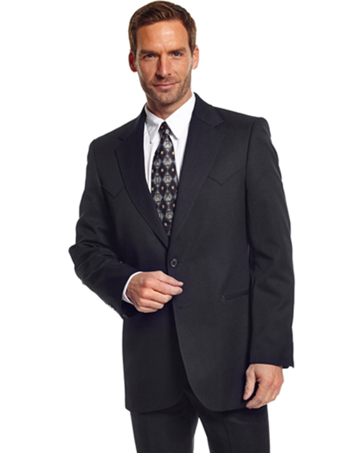 Image #1 - Circle S Men's Abilene Sport Coat - Big, Black, hi-res