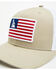 Image #2 - Ariat Men's Oil Rig Flag Patch Ball Cap , Tan, hi-res