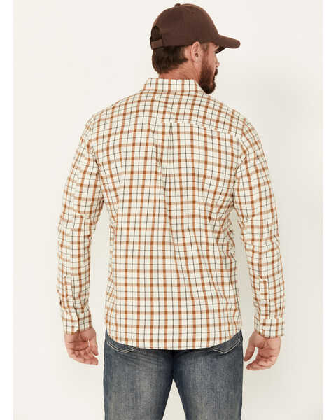 Image #4 - Brothers and Sons Men's Archer Plaid Print Long Sleeve Button Down Shirt, Light Grey, hi-res