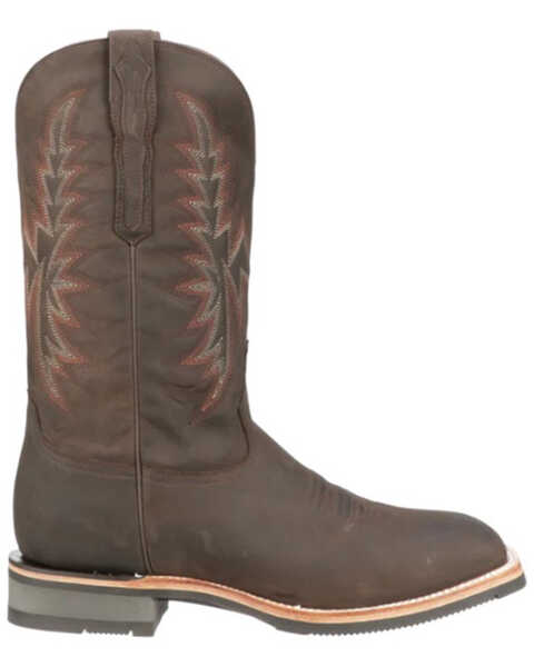 Lucchese Men's Rudy Waterproof Wester Boot - Broad Square Toe, Brown, hi-res