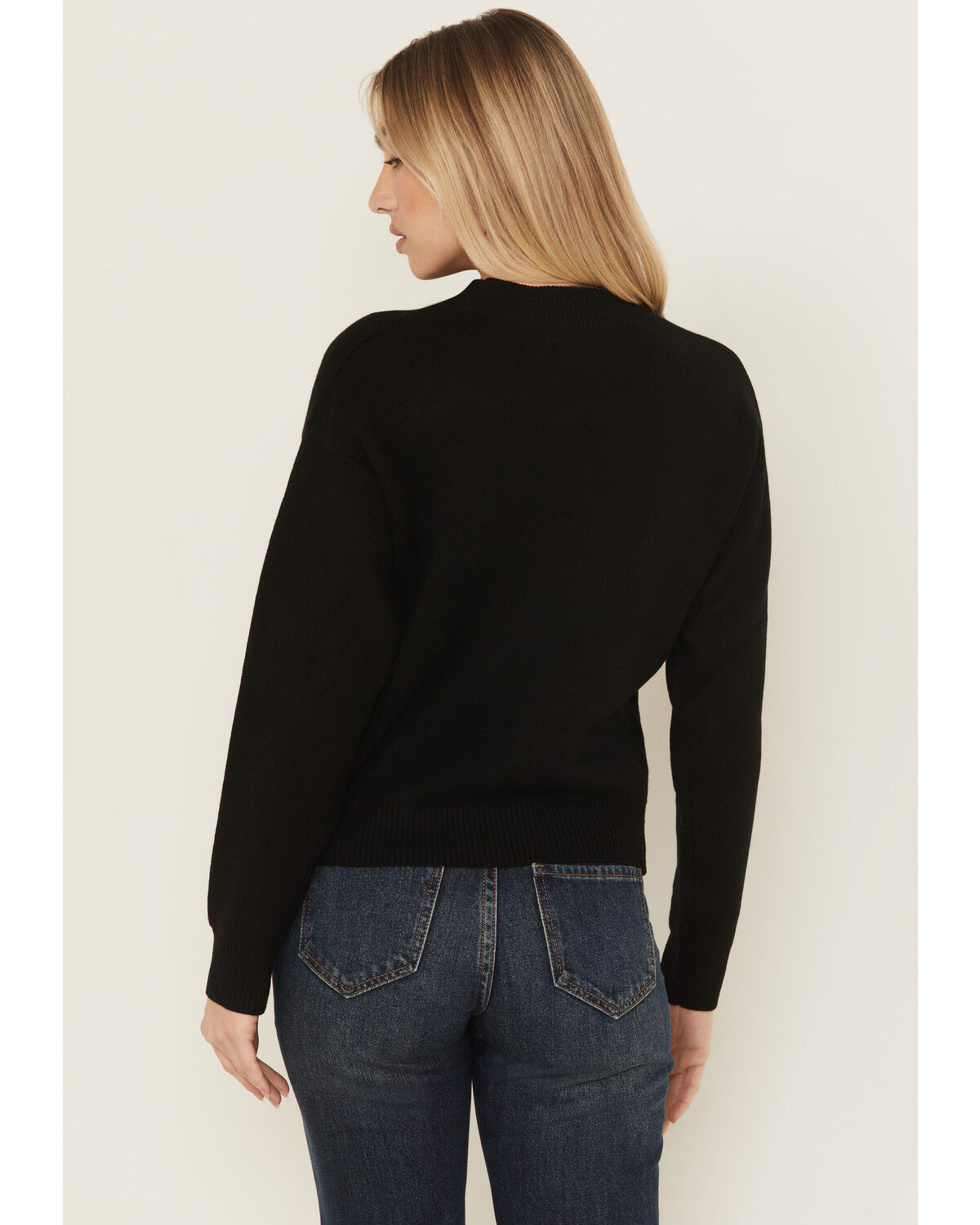 Image #4 - Wrangler Retro Women's Horse Crewneck Sweater, Black, hi-res