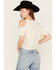 Shyanne Women's Mystic Winds Cold Shoulder Tee, Cream, hi-res
