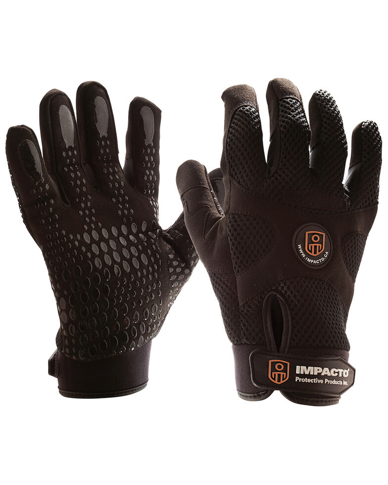 Impacto Anti-Vibration Mechanic's Air Glove - X Large , Black, hi-res