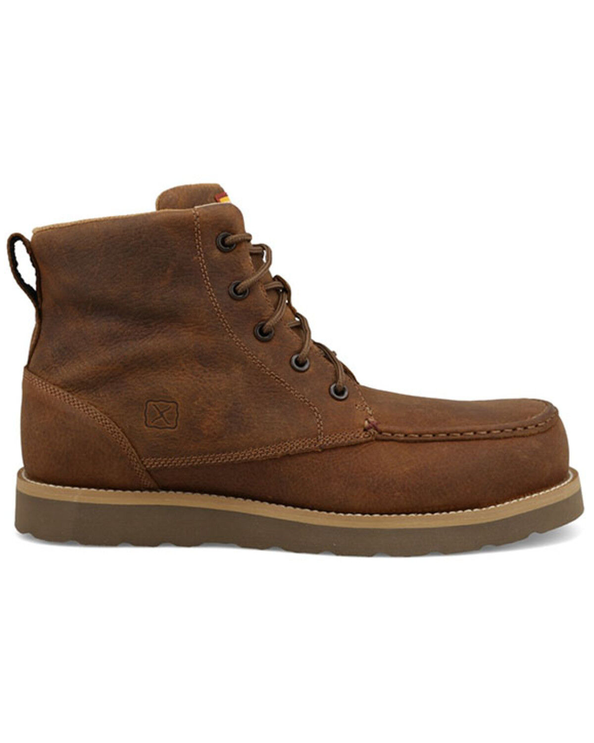 Image #2 - Twisted X Men's 6" Moc Work Boots - Composite Toe, Brown, hi-res