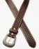 Image #2 - RANK 45® Men's Basketweave Belt with Knife Insert, Brown, hi-res