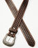 Image #2 - RANK 45® Men's Basketweave Belt with Knife Insert  , Brown, hi-res