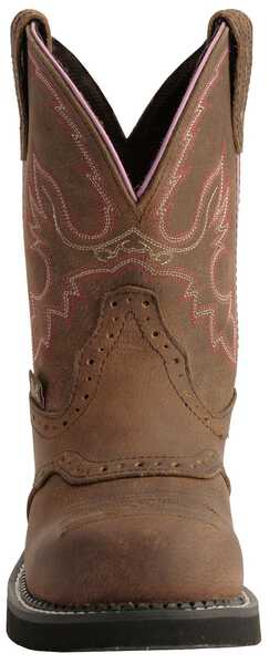 Justin Gypsy Women's Wanette 8" EH Work Boots - Steel Toe, Aged Bark, hi-res