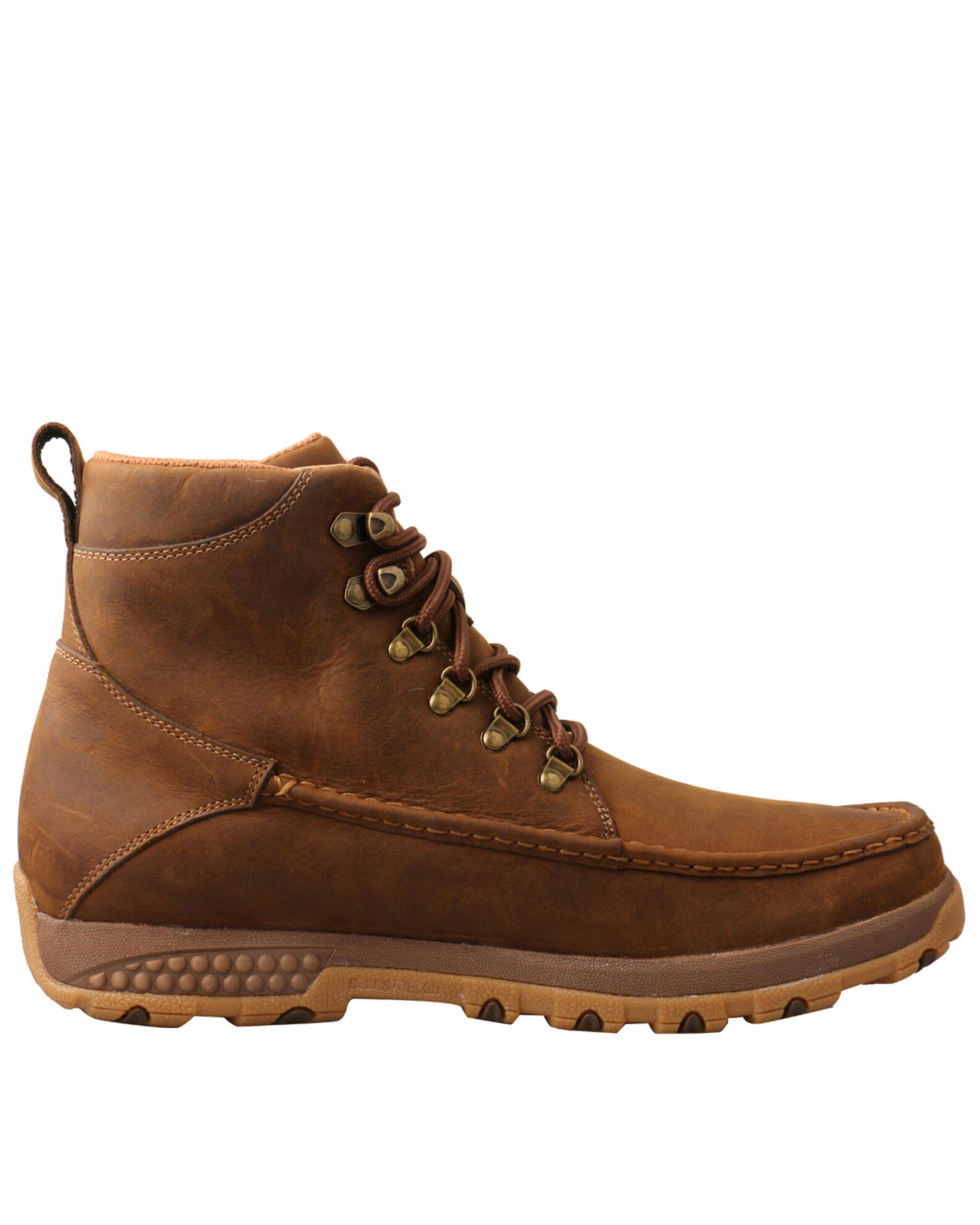 Twisted x Men s 6 in. Driving Moc Hiker Distressed Saddle 8.5 W