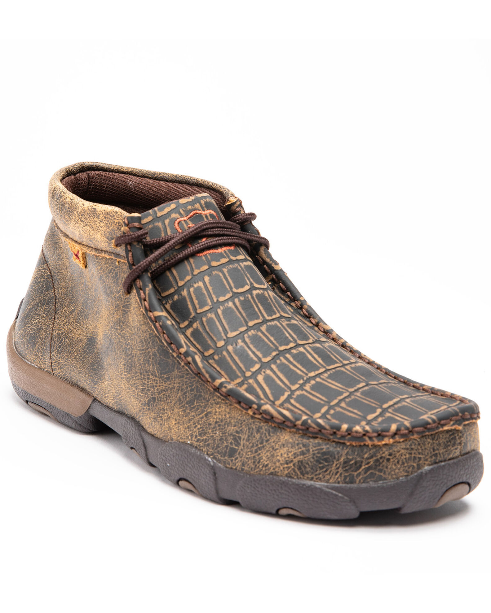 Twisted X Men s Caiman Print Driving Mocs Moc Toe Sheplers
