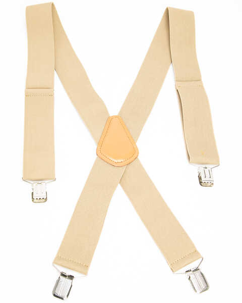 Image #1 - Hawx Men's Work Suspenders, Tan, hi-res