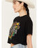 Image #2 - Merch Traffic Women's Chris Stapleton Embellished Short Sleeve Cropped Graphic Tee, Black, hi-res
