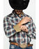 Image #4 - Roper Men's West Made Desert Dobby Plaid Long Sleeve Western Shirt , Multi, hi-res
