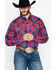 Image #3 - Rock 47 by Wrangler Men's Classic Large Plaid Print Long Sleeve Snap Western Shirt , Red, hi-res