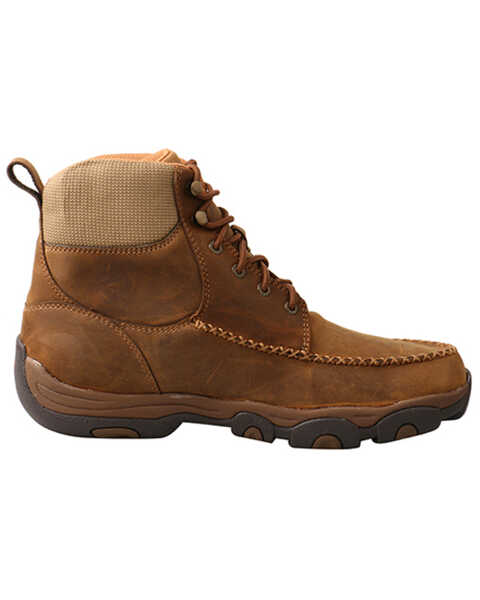 Image #2 - Twisted X Men's Distressed Saddle Work Boots - Composite Toe, Tan, hi-res