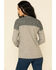 Mystree Women's Waffle Knit Lace-Up Neck Top , , hi-res
