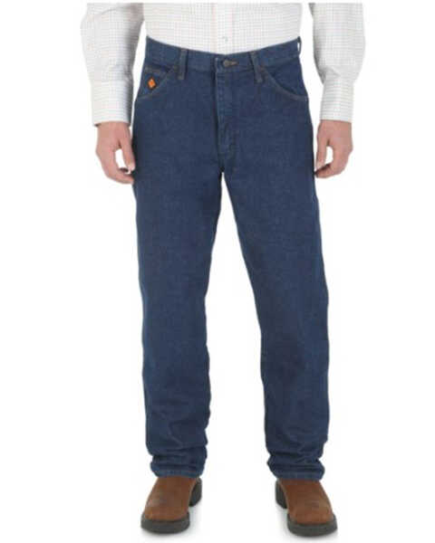 Image #1 - Wrangler Men's FR Relaxed Fit Work Jeans - Big , Blue, hi-res