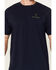 Image #3 - Browning Men's Buckmark Short Sleeve Graphic T-Shirt, Navy, hi-res