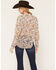 Image #4 - Shyanne Women's Norma Sheer Printed Long Sleeve Pearl Snap Blouse, Natural, hi-res