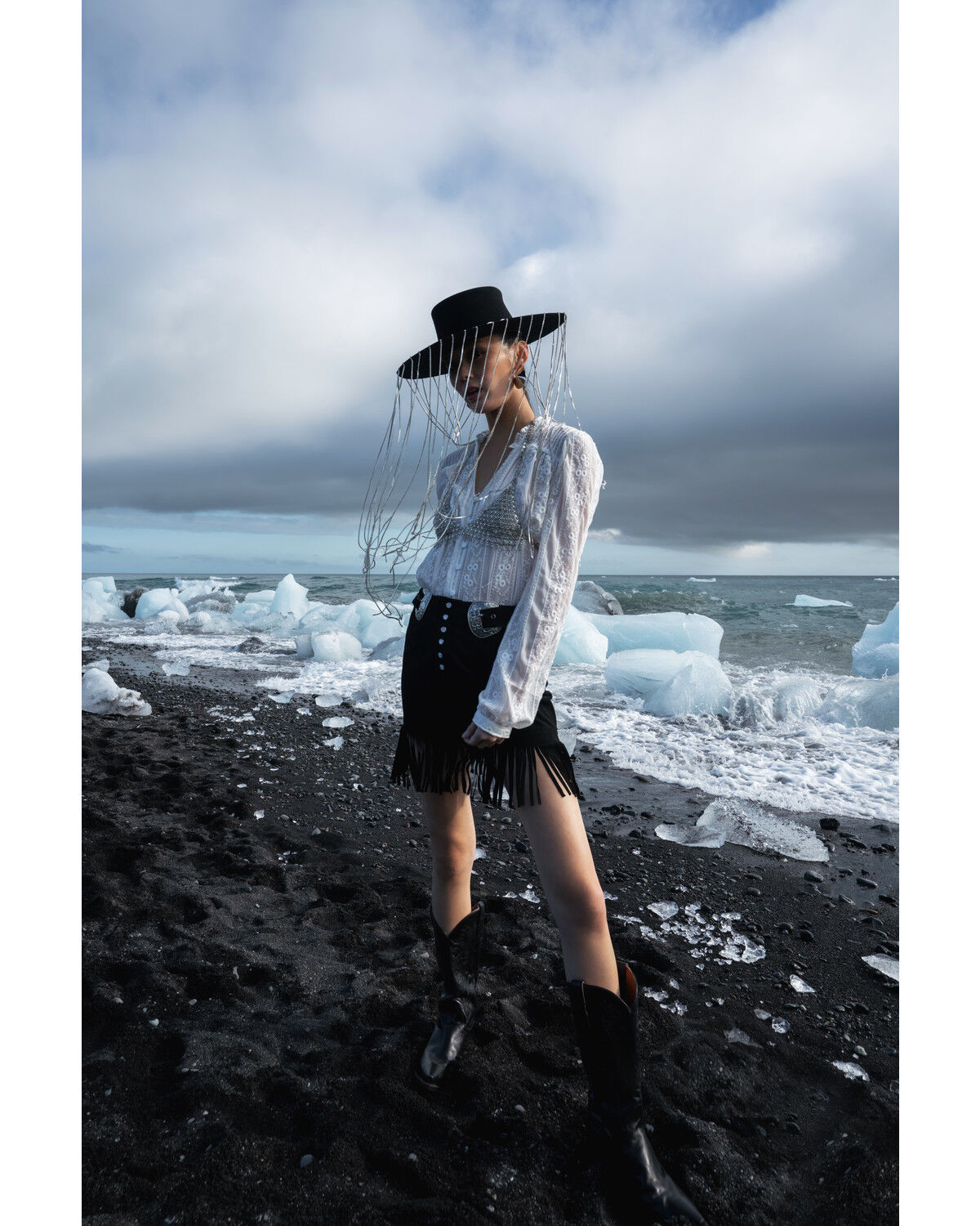 Image #1 - Double D Ranch Women's Dee Skirt, Black, hi-res