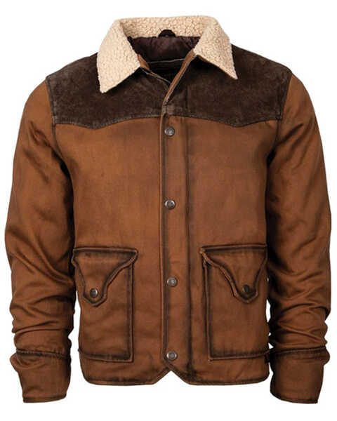 STS Ranchwear By Carroll Men's Daybreak Sherpa Jacket, Rust Copper, hi-res