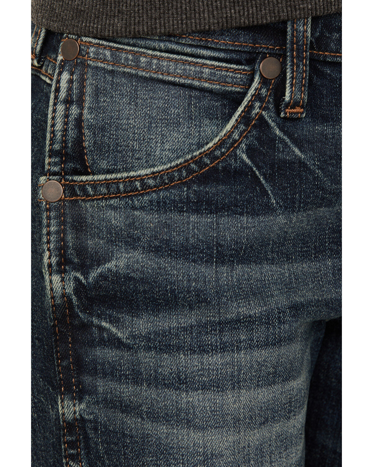 Image #2 - Wrangler Boys' Medium Wash Dellwood Relaxed Bootcut Stretch Jeans - Big, Medium Wash, hi-res