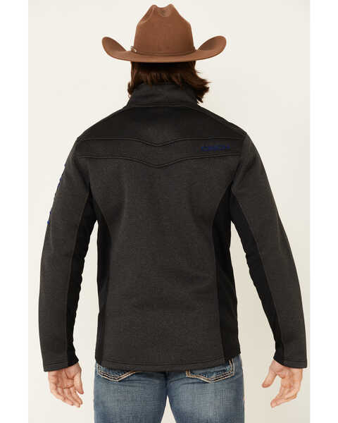 Image #4 - Cinch Men's Black Logo Lightweight Fleece Zip-Front Texture Bonded Jacket , , hi-res