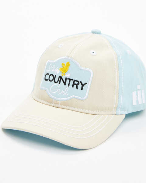 Image #1 - Case IH Girls' Lil Country Girl Ball Cap , Blue, hi-res